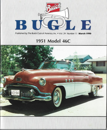 THE BUICK BUGLE 1991 MAR - '11 MODEL 39, '58 MODEL 53 SUPER 4 DOOR